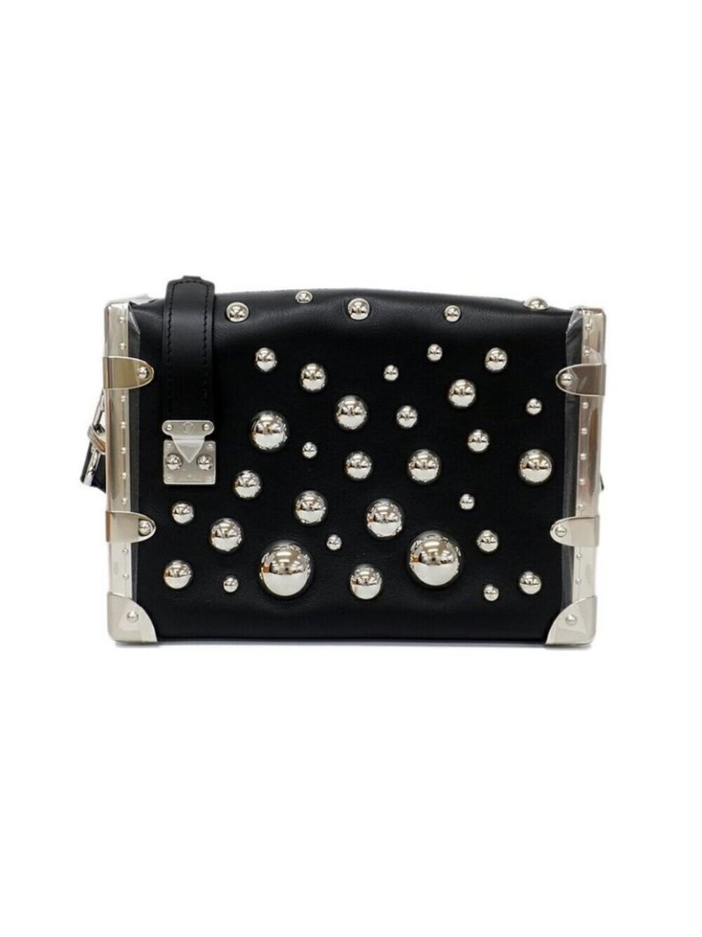Louis Vuitton Lvyk Side Trunk Black Yayoi Kusama Handbag